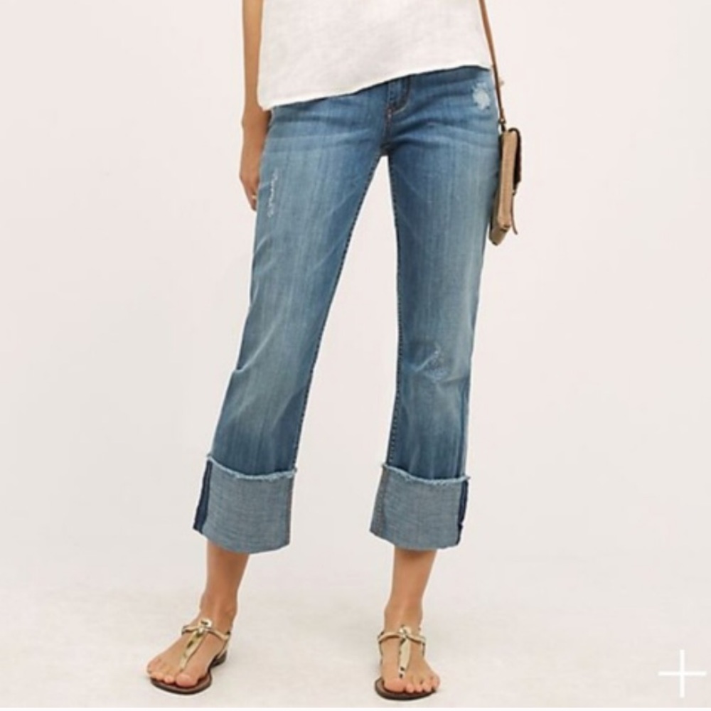 Pilcro and the Letterpress Hyphen Cuff Jeans